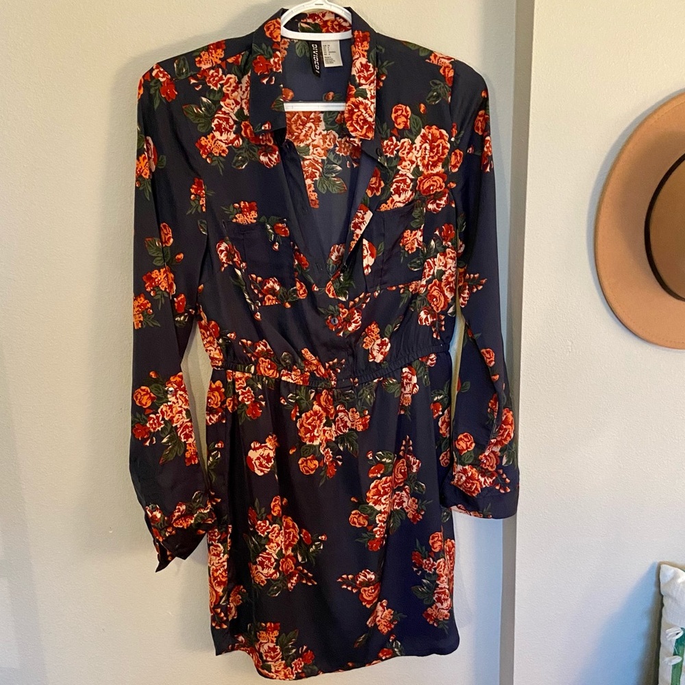 Floral Half Sleeve Dress